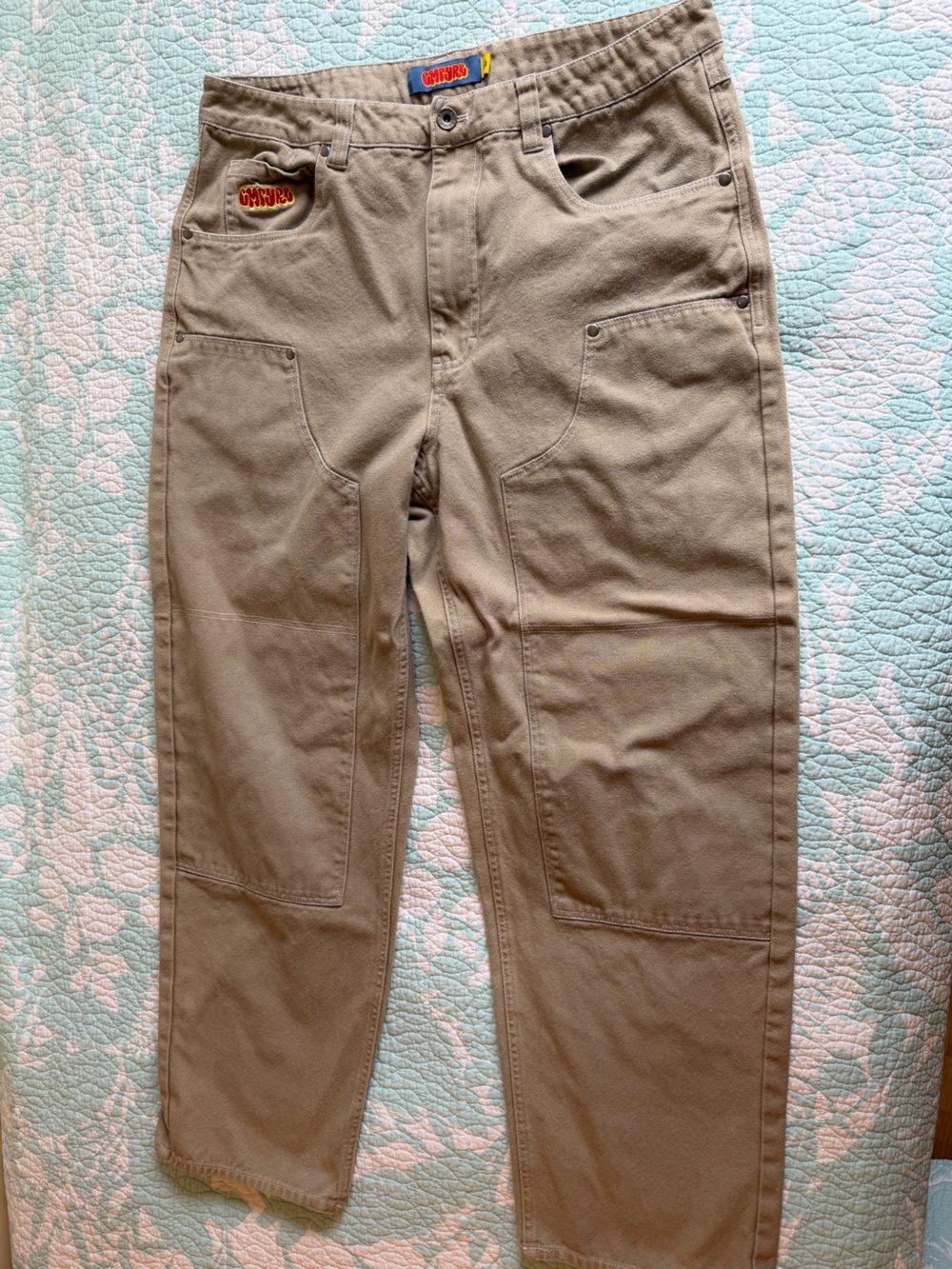Empyre Tan Men’s Chinos with Branded Patch